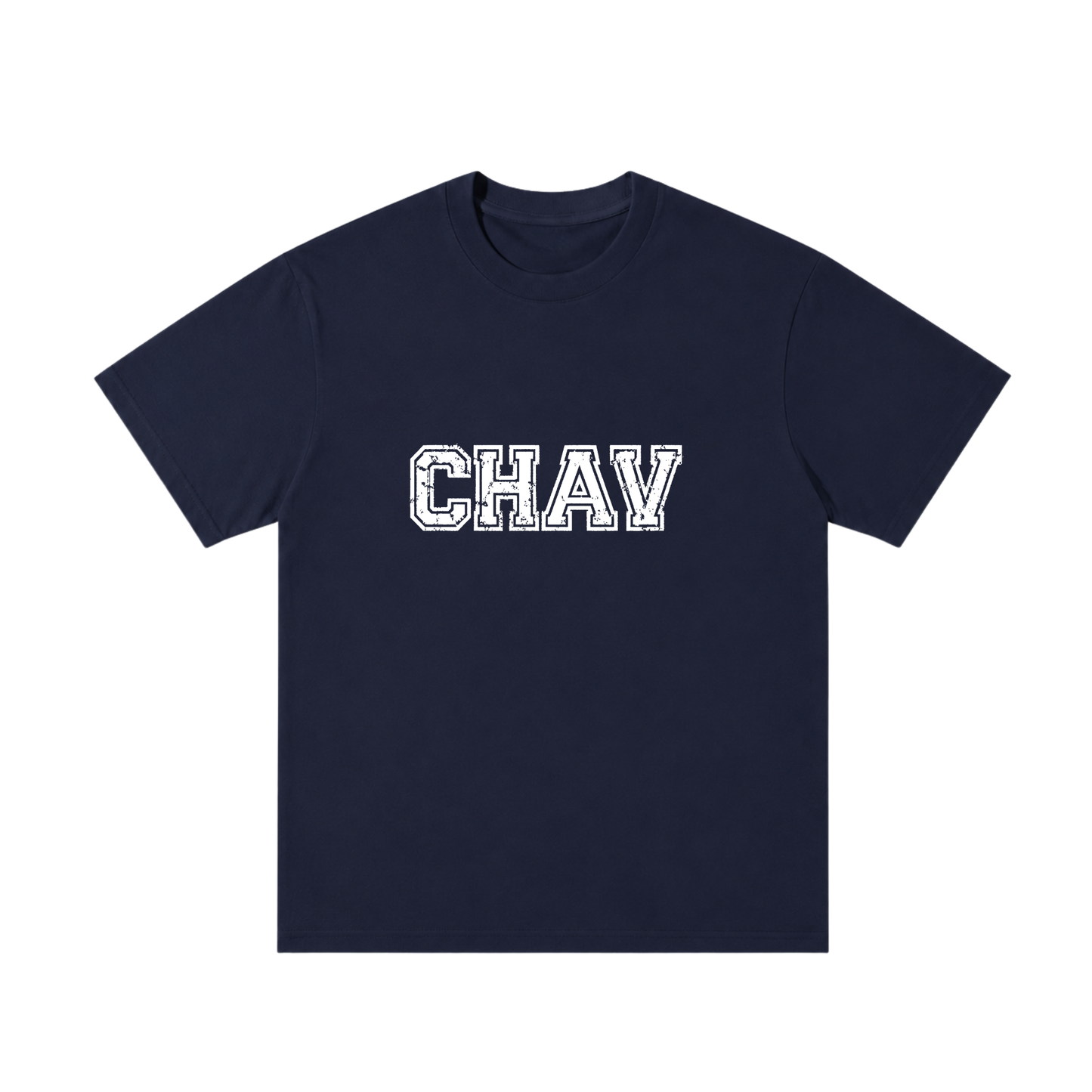 "CHAV" TEE - NAVY BLUE