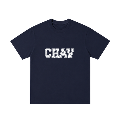 "CHAV" TEE - NAVY BLUE